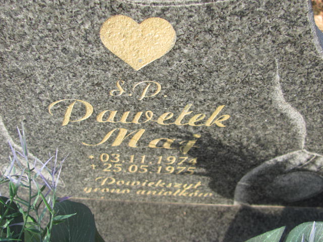 Paweł Maj 1974 Paszowice - Grobonet - Wyszukiwarka osób pochowanych